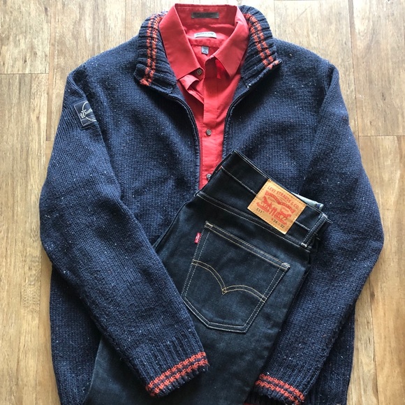 Stand Collar Cardigan w/ Detachable Hood - Picture 4 of 8